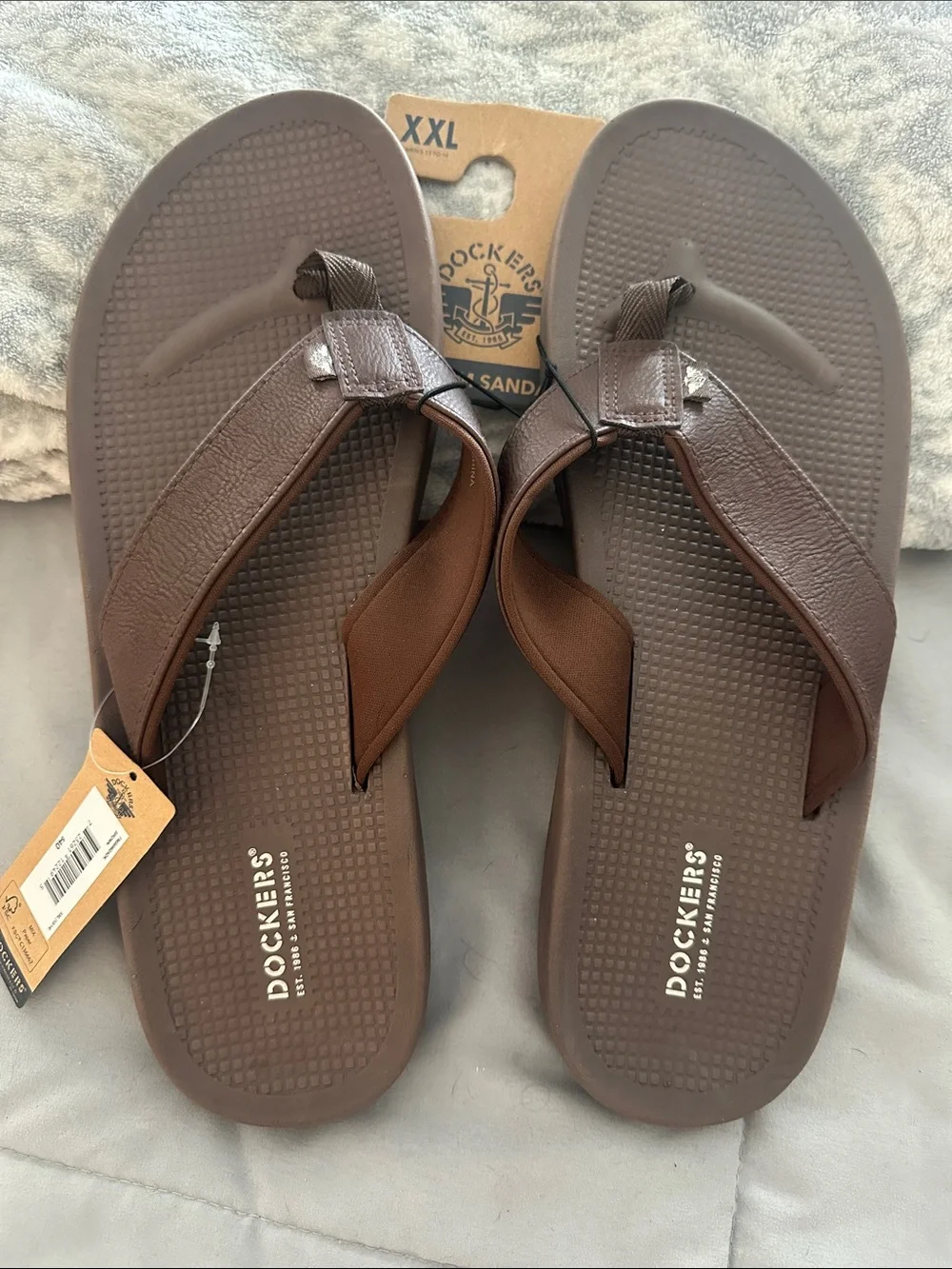 Dockers Men’s Brown Casual Flip-Flops